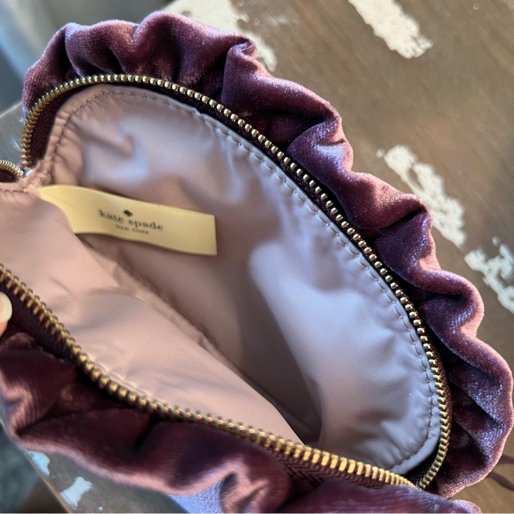 Kate Spade Mini Marcy Velvet Deep Plum Women's Bag - Picture 5 of 6
